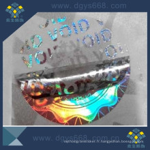 Tamper Evident Void Laser Hologram Sticker